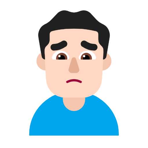 Homem Franzindo A Sobrancelha: Pele Clara para Microsoft Windows 11 24H2 August 2025 Update