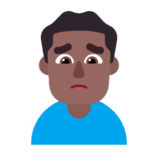 Homem Franzindo A Sobrancelha: Pele Morena Escura para Microsoft Windows 11 24H2 August 2025 Update