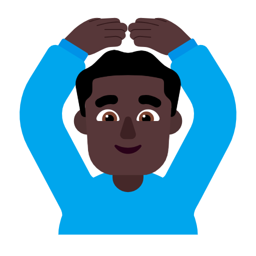 Homem Fazendo Gesto De “Ok”: Pele Escura para Microsoft Windows 11 24H2 August 2025 Update