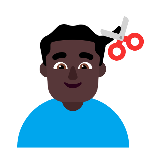 Homem Cortando O Cabelo: Pele Escura para Microsoft Windows 11 24H2 August 2025 Update