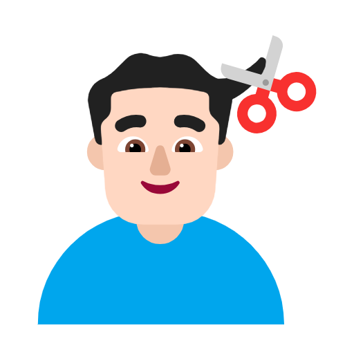 Homem Cortando O Cabelo: Pele Clara para Microsoft Windows 11 24H2 August 2025 Update