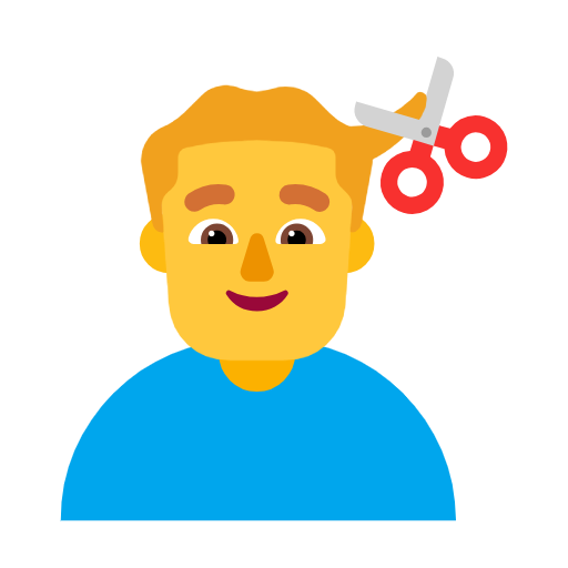 Homem Cortando O Cabelo para Microsoft Windows 11 24H2 August 2025 Update