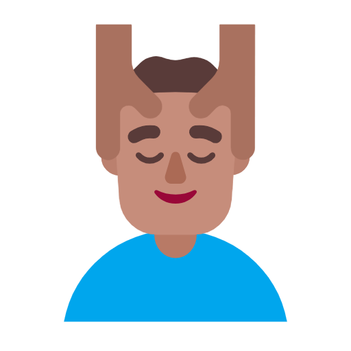 Homem Recebendo Massagem Facial: Pele Morena para Microsoft Windows 11 24H2 August 2025 Update