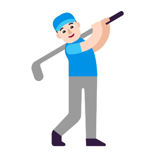 Homem Golfista: Pele Clara para Microsoft Windows 11 24H2 August 2025 Update