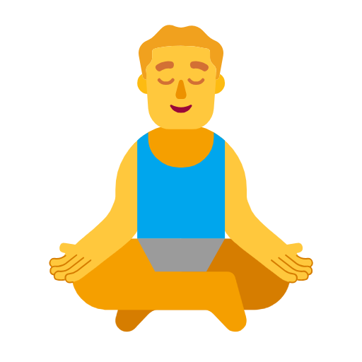 Homem Na Posição De Lótus para Microsoft Windows 11 24H2 August 2025 Update