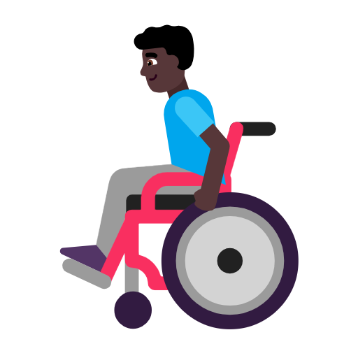 Homem Em Cadeira De Rodas Manual: Pele Escura para Microsoft Windows 11 24H2 August 2025 Update