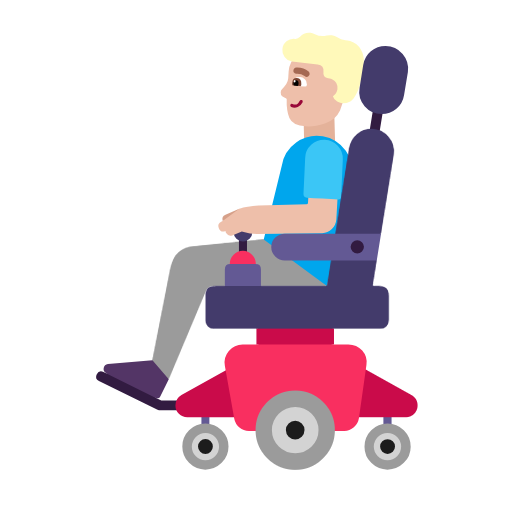 Homem Em Cadeira De Rodas Motorizada: Pele Morena Clara para Microsoft Windows 11 24H2 August 2025 Update