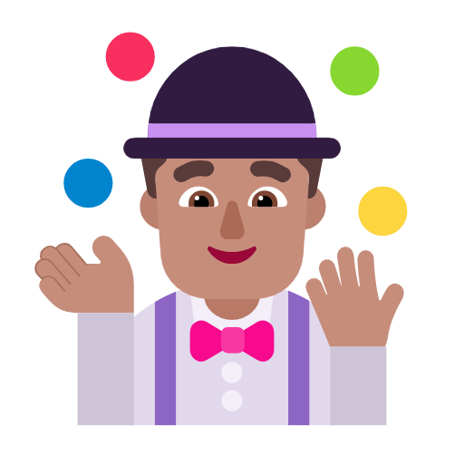 Homem Malabarista: Pele Morena para Microsoft Windows 11 24H2 August 2025 Update