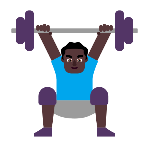 Чоловік зі штангою: дуже темний тон шкіри для Microsoft Windows 11 24H2 August 2025 Update