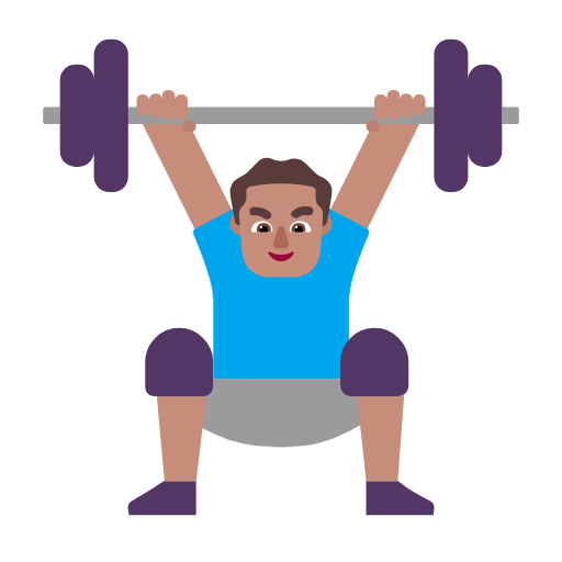 Homem Levantando Peso: Pele Morena para Microsoft Windows 11 24H2 August 2025 Update