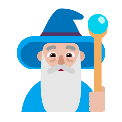 Homem Mago: Pele Morena Clara para Microsoft Windows 11 24H2 August 2025 Update