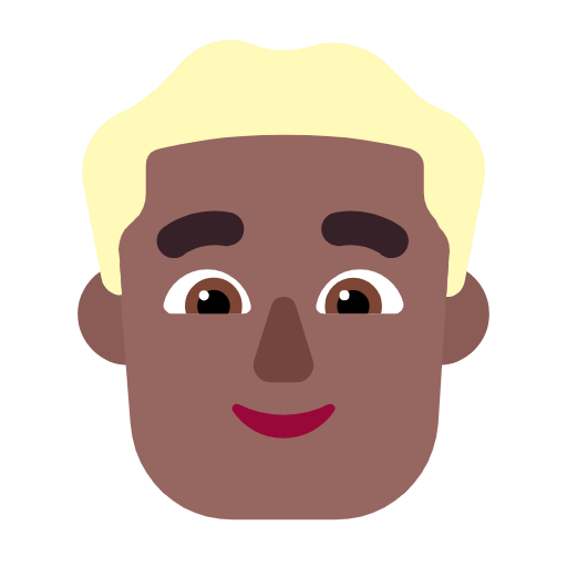 Homem: Cabelo Loiro: Pele Morena Escura para Microsoft Windows 11 24H2 August 2025 Update