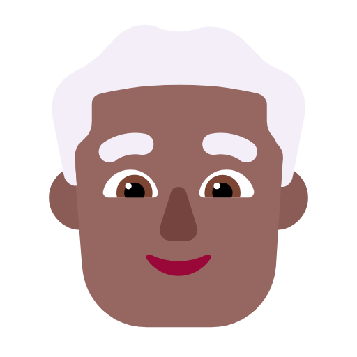 Homem: Pele Morena Escura, Cabelo Branco para Microsoft Windows 11 24H2 August 2025 Update