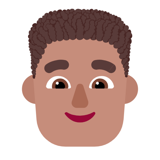 Homem: Pele Morena, Cabelo Cacheado para Microsoft Windows 11 24H2 August 2025 Update