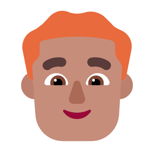 Homem: Pele Morena, Cabelo Vermelho para Microsoft Windows 11 24H2 August 2025 Update