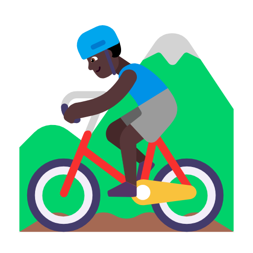 Homem Fazendo Mountain Bike: Pele Escura para Microsoft Windows 11 24H2 August 2025 Update