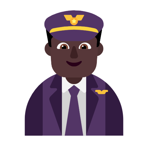 Piloto De Avião Homem: Pele Escura para Microsoft Windows 11 24H2 August 2025 Update