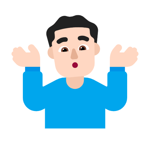 Homem Dando De Ombros: Pele Clara para Microsoft Windows 11 24H2 August 2025 Update