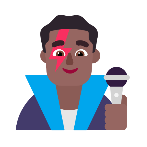 Cantor Homem: Pele Morena Escura para Microsoft Windows 11 24H2 August 2025 Update