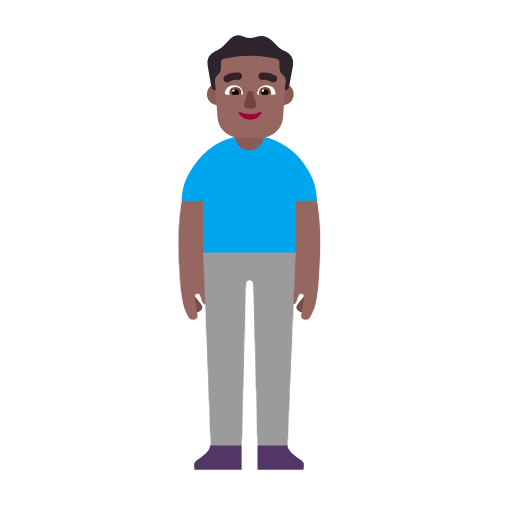 Homem Em Pé: Pele Morena Escura para Microsoft Windows 11 24H2 August 2025 Update
