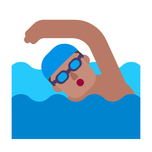 Homem Nadando: Pele Morena para Microsoft Windows 11 24H2 August 2025 Update