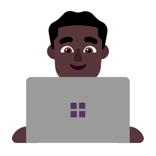 Мужчина-инженер: очень темный тон кожи для Microsoft Windows 11 24H2 August 2025 Update