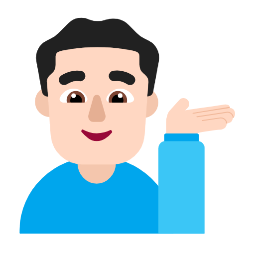 Homem Com A Palma Virada Para Cima: Pele Clara para Microsoft Windows 11 24H2 August 2025 Update