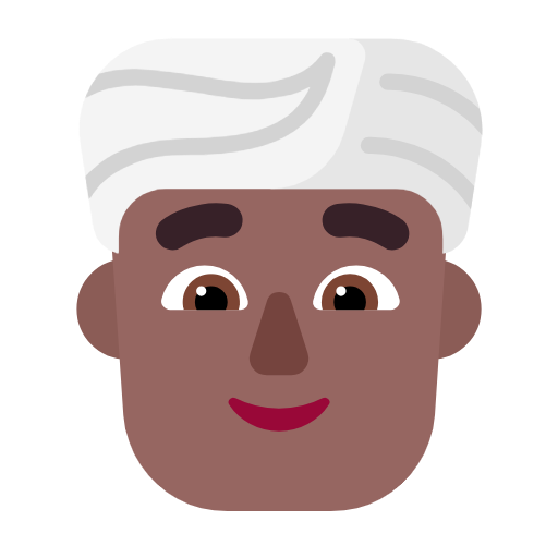 Homem Com Turbante: Pele Morena Escura para Microsoft Windows 11 24H2 August 2025 Update