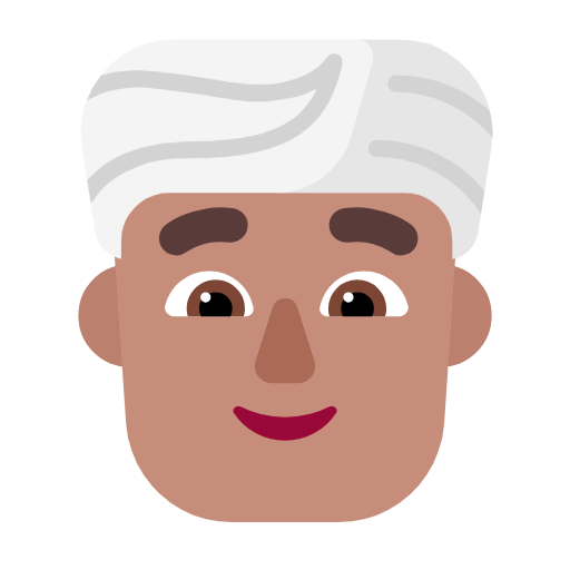 Homem Com Turbante: Pele Morena para Microsoft Windows 11 24H2 August 2025 Update