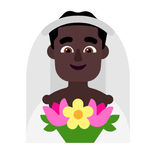 Мужчина в фате: очень темный тон кожи для Microsoft Windows 11 24H2 August 2025 Update