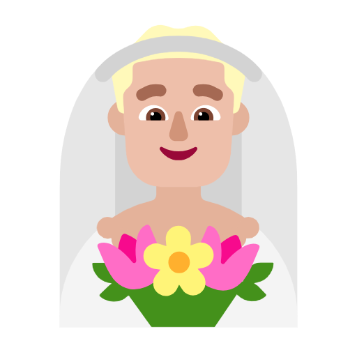 Чоловік у фаті: світлий тон шкіри для Microsoft Windows 11 24H2 August 2025 Update