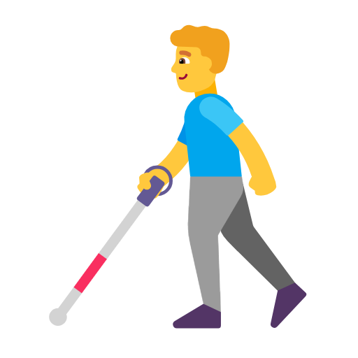 Homem Com Bengala Para Cego para Microsoft Windows 11 24H2 August 2025 Update