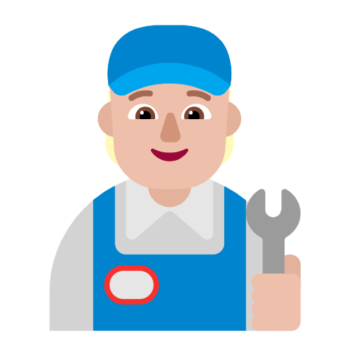 Mecânico Trabalhando: Pele Morena Clara para Microsoft Windows 11 24H2 August 2025 Update