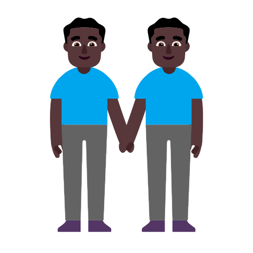 Dois Homens De Mãos Dadas: Pele Escura para Microsoft Windows 11 24H2 August 2025 Update