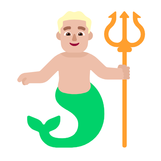 Тритон: светлый тон кожи для Microsoft Windows 11 24H2 August 2025 Update