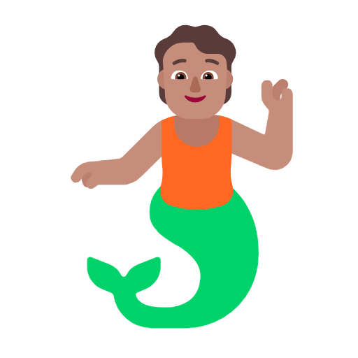 Русалка: середній тон шкіри для Microsoft Windows 11 24H2 August 2025 Update