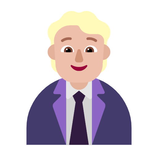 Офісний працівник: світлий тон шкіри для Microsoft Windows 11 24H2 August 2025 Update