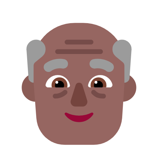 Homem Idoso: Pele Morena Escura para Microsoft Windows 11 24H2 August 2025 Update