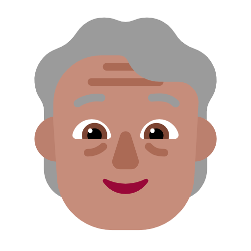 Idoso: Pele Morena para Microsoft Windows 11 24H2 August 2025 Update