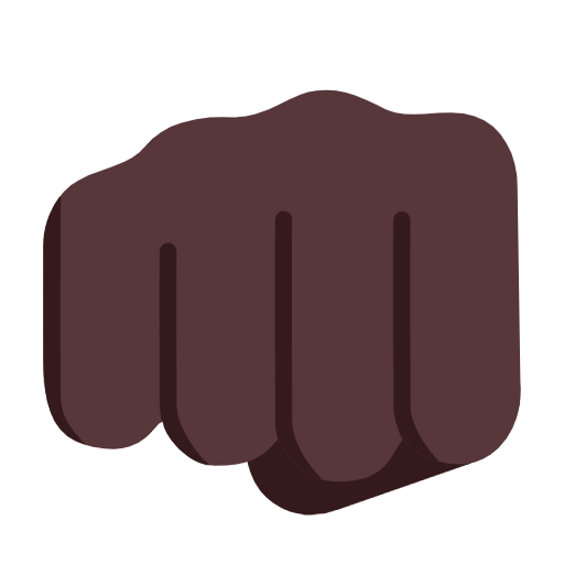 Кулак: дуже темний тон шкіри для Microsoft Windows 11 24H2 August 2025 Update