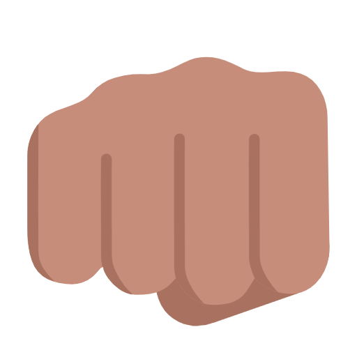 Кулак: середній тон шкіри для Microsoft Windows 11 24H2 August 2025 Update