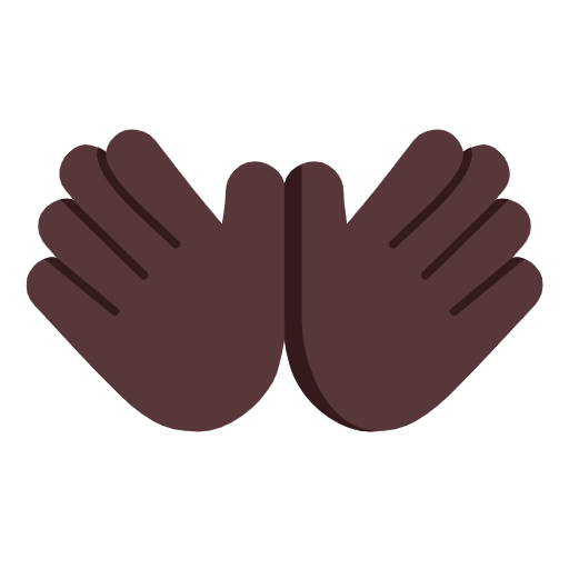 Mãos Abertas: Pele Escura para Microsoft Windows 11 24H2 August 2025 Update