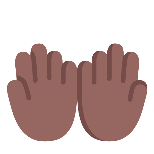 Palmas Unidas Para Cima: Pele Morena Escura para Microsoft Windows 11 24H2 August 2025 Update