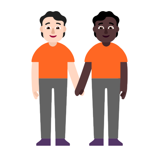 Pessoas De Mãos Dadas: Pele Clara, Pele Escura para Microsoft Windows 11 24H2 August 2025 Update