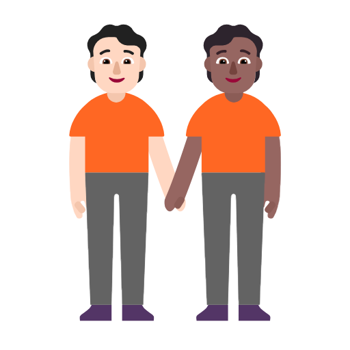 Pessoas De Mãos Dadas: Pele Clara, Pele Morena Escura para Microsoft Windows 11 24H2 August 2025 Update