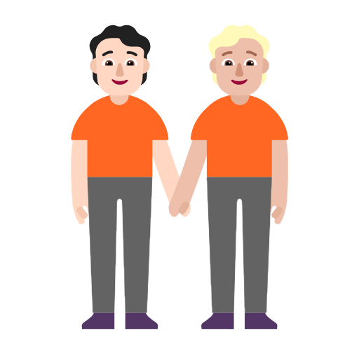 Pessoas De Mãos Dadas: Pele Clara, Pele Morena Clara para Microsoft Windows 11 24H2 August 2025 Update