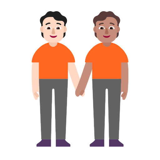 Pessoas De Mãos Dadas: Pele Clara, Pele Morena para Microsoft Windows 11 24H2 August 2025 Update