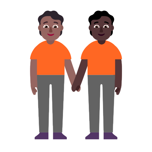 Pessoas De Mãos Dadas: Pele Morena Escura, Pele Escura para Microsoft Windows 11 24H2 August 2025 Update