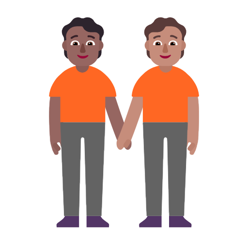 Pessoas De Mãos Dadas: Pele Morena Escura, Pele Morena para Microsoft Windows 11 24H2 August 2025 Update