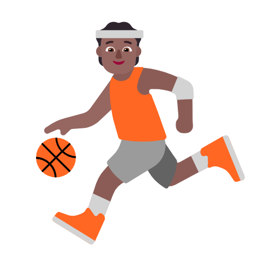 Pessoa Jogando Basquete: Pele Morena Escura para Microsoft Windows 11 24H2 August 2025 Update